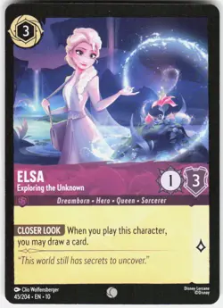 Elsa Exploring the Unknown 45/204 Whispers in the Well Disney Lorcana - Image 1