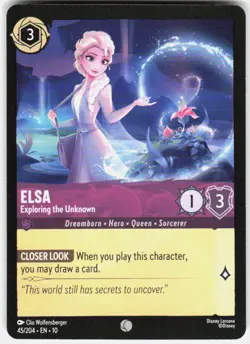 Elsa Exploring the Unknown 45/204 Whispers in the Well Disney Lorcana - Image 1