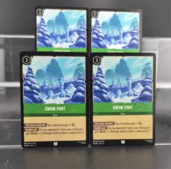 Disney Lorcana Snow Fort 98/204 Winterspell Uncommon 4 Cards - Image 1