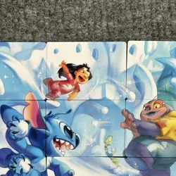 Disney Lorcana Winterspell Stitch Lilo Snowball 9pc Art Puzzle Complete NM - Image 3