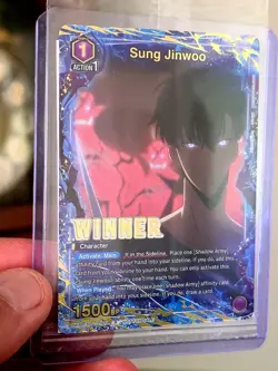 Union Arena Sun Jinwoo WINNER Card - Image 1