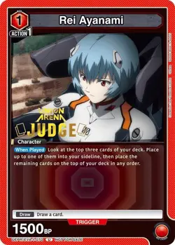 Rei Ayanami Judge Foil - UEPR /EVA-1-070 NM - Union Arena - Image 1