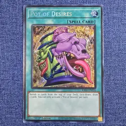 Yugioh Pot of Desires RA01-EN056 - Secret Rare - 1st Edition - NM - Image 1