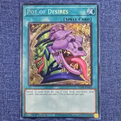 Yugioh Pot of Desires RA01-EN056 - Secret Rare - 1st Edition - NM - Image 5
