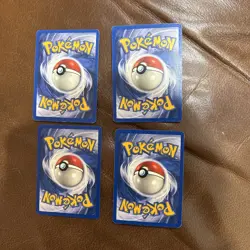 4 Set Eevee Dark Vaporeon Jolteon Flareon Team Rocket English Pokemon Card - Image 2
