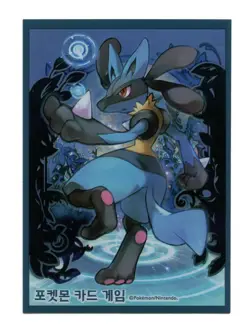 2018 Korean Lucario Individual Card Sleeve Pokemon Center Korea Original - Image 1