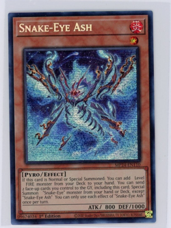 Yugioh TCG Snake-Eye Ash MP24-EN110 1st Edition Prismatic Secret Rare - Image 1