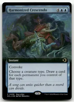 Harmonized Crescendo (Extended Art) #408 (Foil) NM Buy-A-Box Promos Magic MTG - Image 1