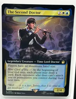 The Second Doctor (Extended Art) (Surge Foil) Magic MTG Doctor Who (1031) NM - Image 1