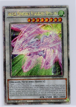 Yugioh TCG Accel Synchro Stardust Dragon MP24-EN030 Quarter Century Secret Rare - Image 1