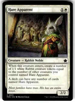 Hare Apparent Foundations Regular MTG NM - Image 1