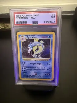 Gyarados Vivid Holo PSA 7 NM 1999 Pokemon Base Set WOTC Vintage Original - Image 5