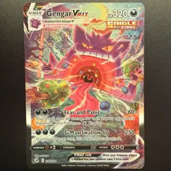 Gengar VMAX Alt Art Secret Rare Single Strike Fusion Strike Holo 271/264 Pokemon - Image 1