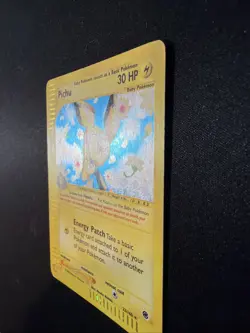 Pichu pokemon Expedition Holo 22/165 with SWIRL MP WOTC vintage 2002 - Image 3
