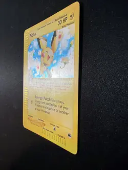 Pichu pokemon Expedition Holo 22/165 with SWIRL MP WOTC vintage 2002 - Image 4