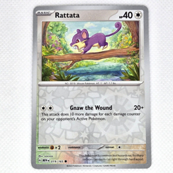 Rattata 019/165 SV Scarlet & Violet 151 Reverse Holo Common Pokemon TCG NM - Image 1
