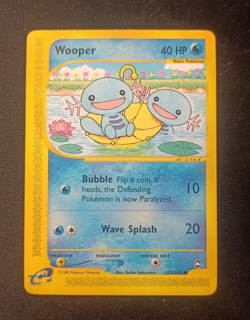 Pokemon Wooper 117/147 Aquapolis - Common ENG EXC Excellent WOTC 2002 - Image 1