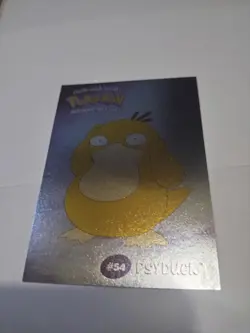 New Pokemon Psyduck Danone Promo Card Stadium TIP Shiny Foil #54 Rare Silver - Image 1