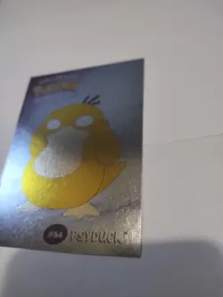 New Pokemon Psyduck Danone Promo Card Stadium TIP Shiny Foil #54 Rare Silver - Image 2