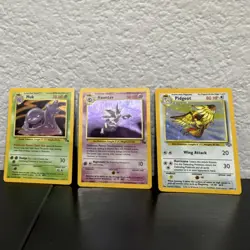 Pokemon Fossil Holo Lot Muk Haunter Pidgeot Wizards of the Coast 1999 English - Image 1