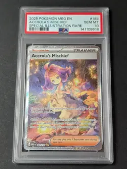 Acerola's Mischief 183/133 - Mega Evolutions SIR (PSA 10) - Pokemon TCG - Image 1