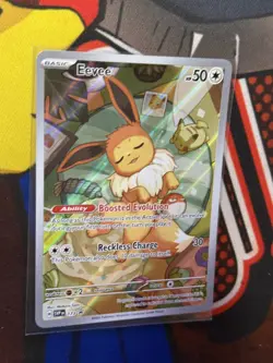 Pokemon Eevee Scarlet & Violet Promo 173 Full Art Holofoil NM - Image 3