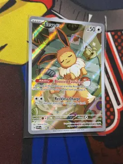 Pokemon Eevee Scarlet & Violet Promo 173 Full Art Holofoil NM - Image 4