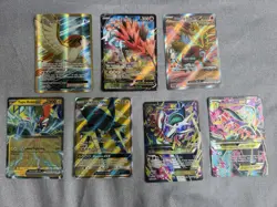 7x Pokemon Ultra Rare Lot EX GX V Full Art Secret Rare Mixed Condition MP-NM - Image 2