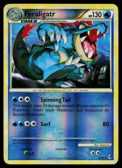 Pokemon Card - Feraligatr Call of Legends 25/95 Reverse Holo Rare - Image 1