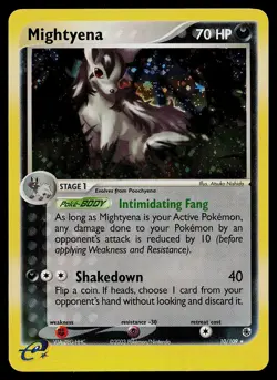 Pokemon Card - Mightyena Ruby & Sapphire 10/109 Holo Rare - Image 1