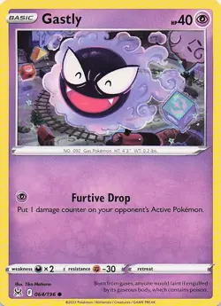 Gastly 064/196 Common Lost Origin Pokemon Near Mint - Image 1