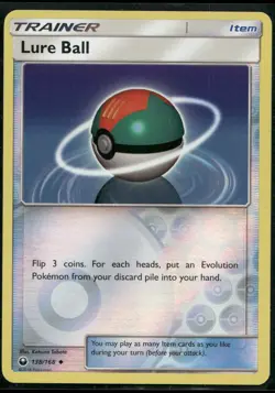 Lure Ball 138/168 Uncommon Celestial Storm Pokemon Reverse Holo Lightly Played - Image 1