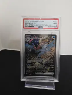 Pokemon TCG Greninja EX SVP132 Shrouded Fable Black Star Promo Card PSA 9 - Image 1