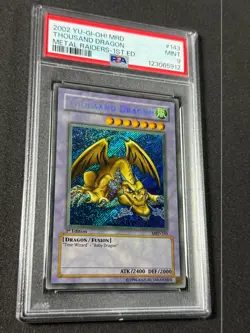 Yugioh PSA 9 Thousand Dragon MRD-143 1st Edition Secret Rare Slight Fade - Image 2