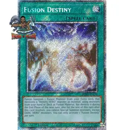 Yugioh! 1x Fusion Destiny RA03-EN270 Platinum Secret Rare 1st Ed NM - Image 1