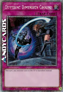 DIFFERENT DIMENSION GROUND • Segreta Platino • RA04 EN101 • 1Ed • Yugioh! - Image 1