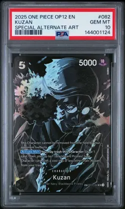Namco One Piece CCG Kuzan Super Rare Alternate Art Foil OP10-082 PSA 10 2025 - Image 1