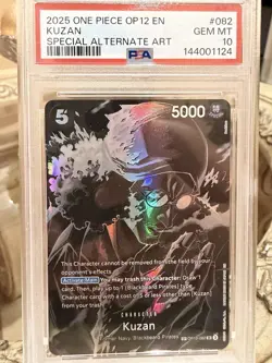 Namco One Piece CCG Kuzan Super Rare Alternate Art Foil OP10-082 PSA 10 2025 - Image 4