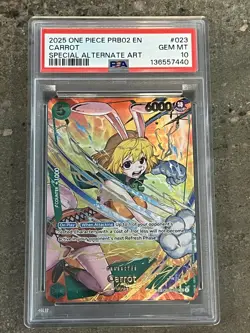 One Piece PRB02 Carrot SP Alt Art PSA 10 - Image 1