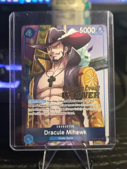 Dracule Mihawk (OP11 Release Event Winner) P-081 One Piece Promotion Cards Foil - Image 1
