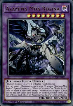 Azamina Moa Regina - Ultra Rare 1st Edition ROTA-EN033 - NM - YuGiOh - Image 1