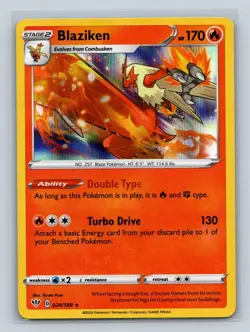 Blaziken #024/189 SWSH03: Darkness Ablaze Holo Rare NM Pokemon TCG Card - Image 1