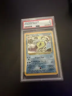 Gyarados Holo PSA 5 Pokemon Base Set 1999 NM 6/102 WOTC Vintage Original - Image 3
