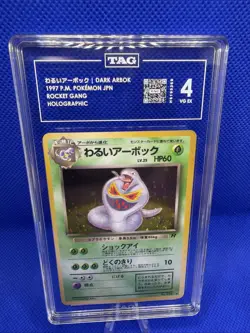 Pokemon TCG Dark Arbok Holo Rare Rocket Gang No.024 Graded TAG 4 - Image 1