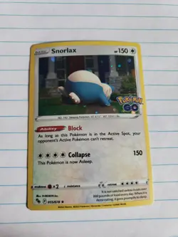 Pokemon Go TCG Snorlax Holo 55/78 NM - Image 1