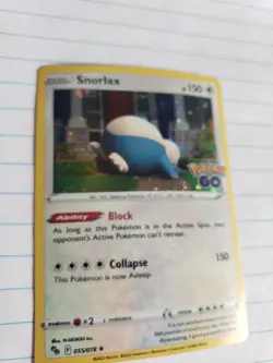 Pokemon Go TCG Snorlax Holo 55/78 NM - Image 2