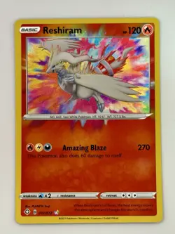 Reshiram Shining Fates 017/072 Pokemon Amazing Rare Gem Mint 💎 - Image 1