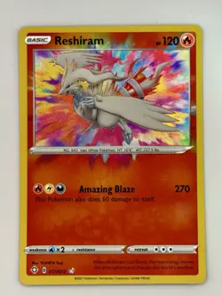 Reshiram Shining Fates 017/072 Pokemon Amazing Rare Gem Mint 💎 - Image 2