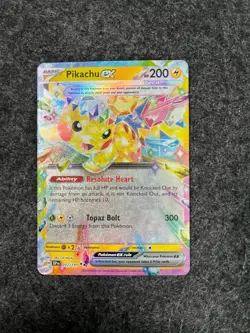 Pikachu ex 057/191 Double Rare Surging Sparks Pokemon Near Mint - Image 1