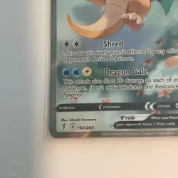 Pokemon Dragonite V Ultra Rare Full Art 192/203 SWSH07 Evolving Skies Holo - Image 5